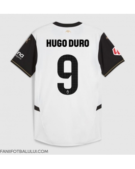 Valencia Hugo Duro #9 Tricou Fotbal Replică 2024-25 Barbati Acasa